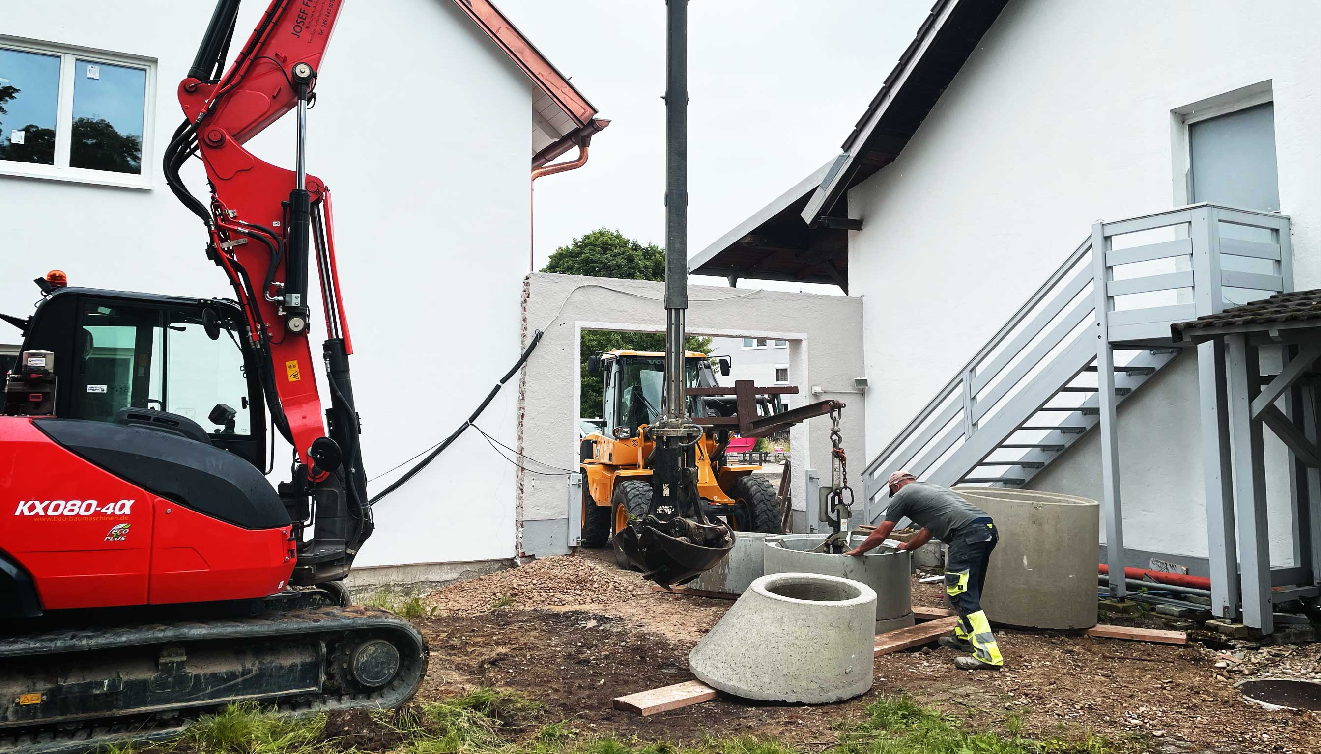 Bild von Arbeitern beim brunnenbau